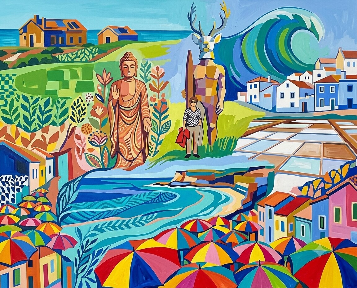Praia d'el Rey im Stil von Matisse